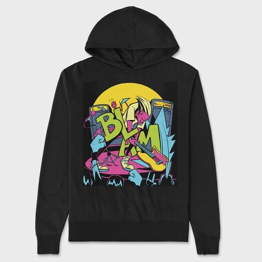 Rockstar Smash Guitar, Unisex Men's Hoodie