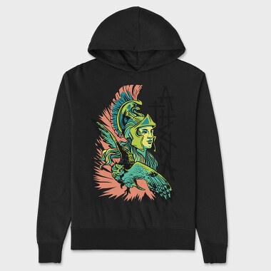 Mythology Athena, Unisex Men's Hoodie