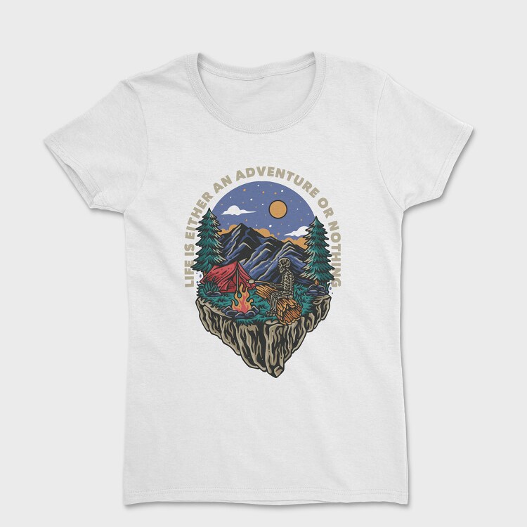 Skeleton Playing Electric Guitar, Унисекс Мъжка Тениска