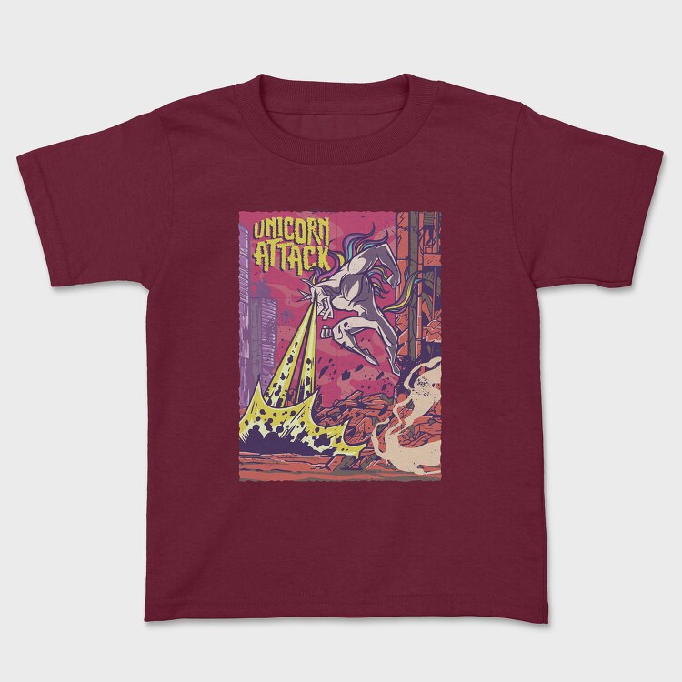 Unicorn Attack, Kids' T-Shirt