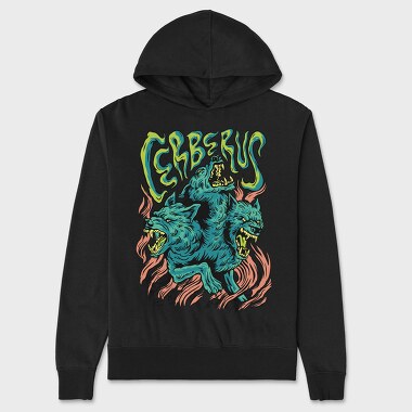 Mythology Cerberus, Unisex Men's Hoodie