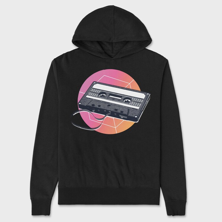 Retro Casstte, Unisex Men's Hoodie