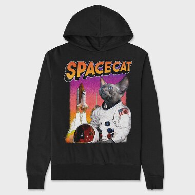 Space Sphynx Cat Astronaut, Unisex Men's Hoodie