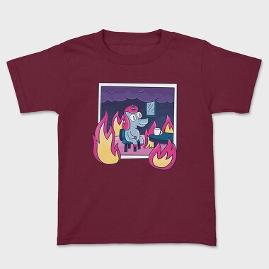 Unicorn in Fire, Kids' T-Shirt