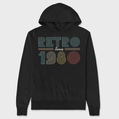 Retro Since, Unisex Men's Hoodie