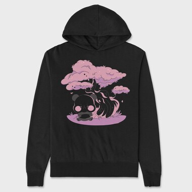 Panda Sakura Kawaii, Unisex Men's Hoodie