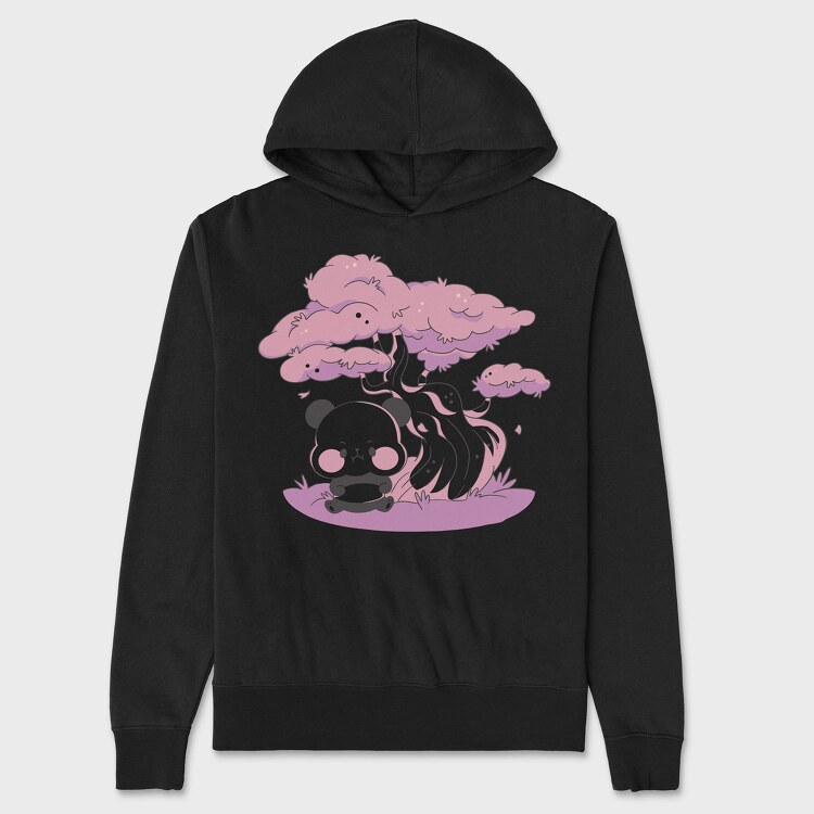 Panda Sakura Kawaii, Unisex Men's Hoodie