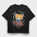 Retro Sunset Cat Funny, Unisex Men's Hoodie