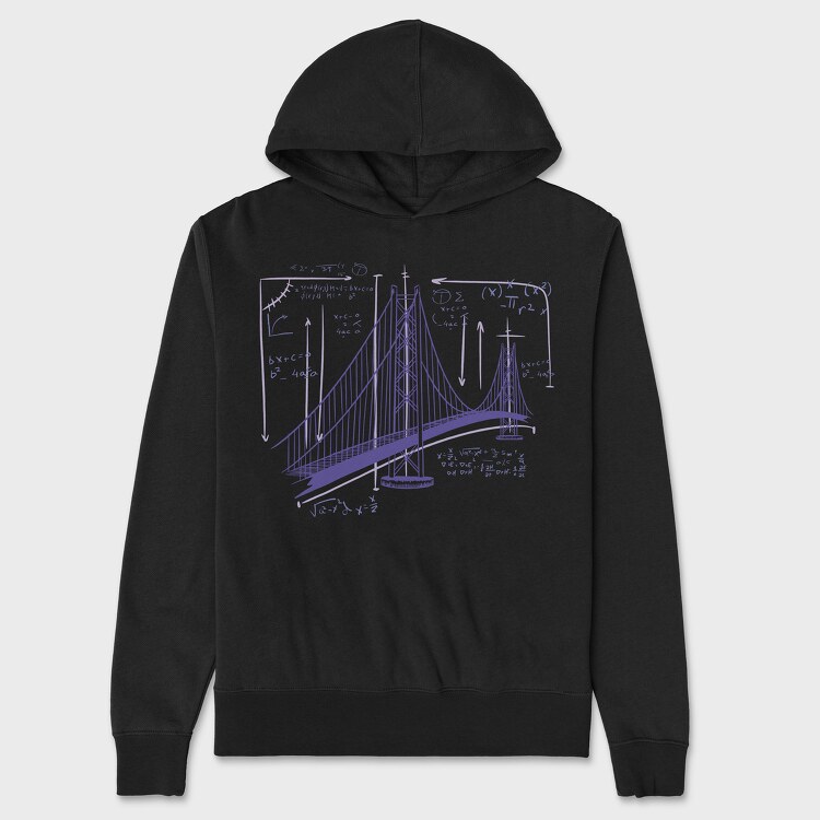 San Francisco Bridge, Unisex Men's Hoodie