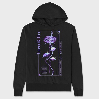 Unisex Men's Hoodie, Rose Lover Killer