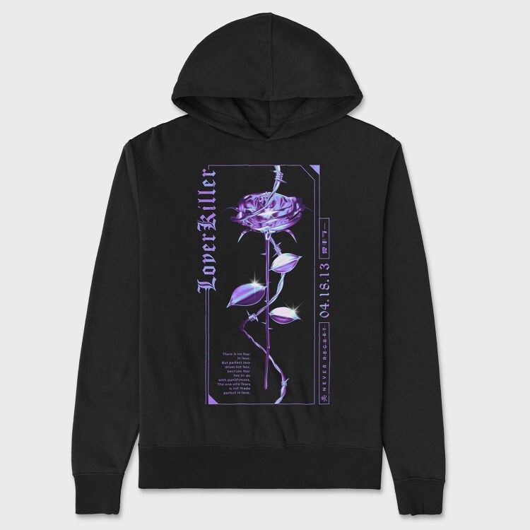 Rose Lover Killer, Унисекс Мъжко Суичър