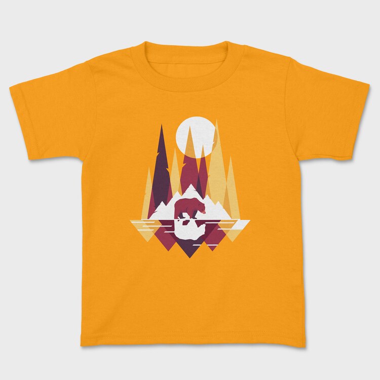 Bear Mountain Geometric, Kids' T-Shirt