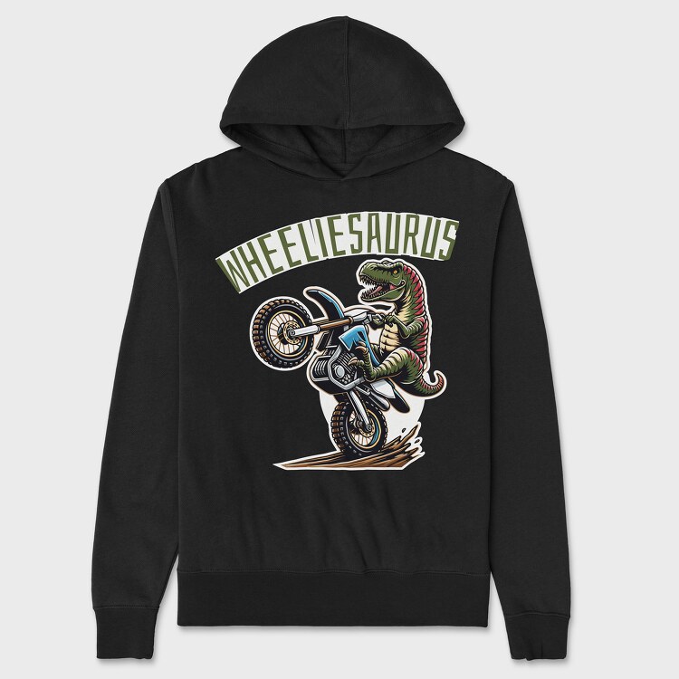Wheeliesaurus, Унисекс Мъжко Суичър