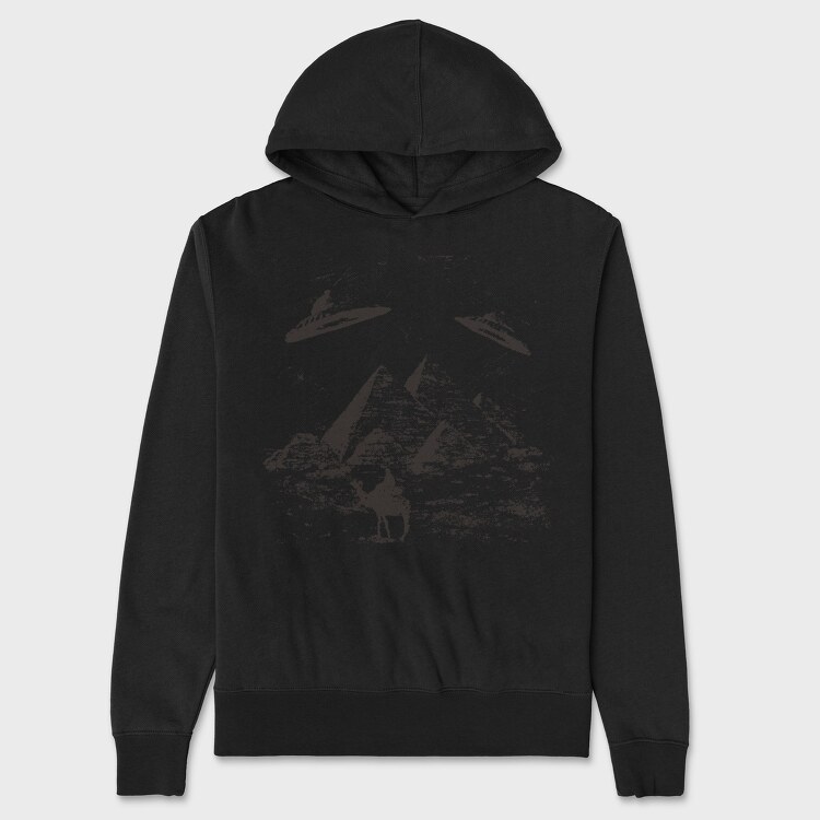 Pyramid Ufo, Unisex Men's Hoodie