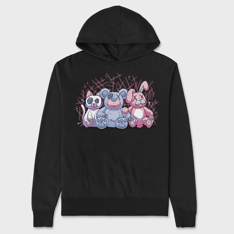 Pastel Goth Stuffed Animals, Унисекс Мъжко Суичър