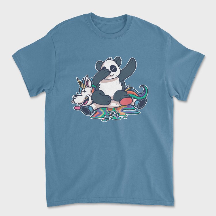 Panda Unicorn Dab, Unisex Men's T-Shirt
