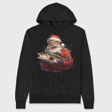 Santa Claus Fish, Unisex Men's Hoodie