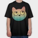 Retro Trippy Landscape, Unisex Men's T-Shirt