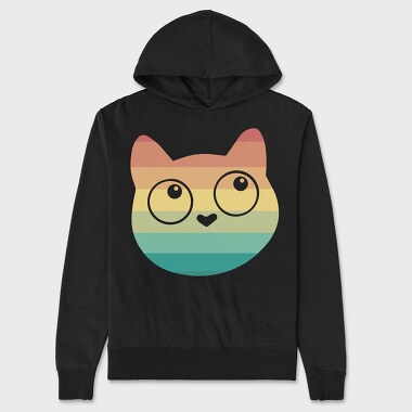 Retrocat, Unisex Men's Hoodie