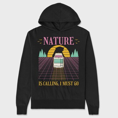 Nature Vaporwave, Unisex Men's Hoodie