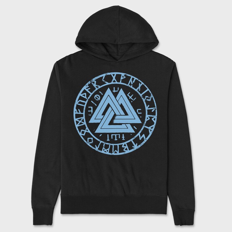 Runes Viking Valknut, Унисекс Мъжко Суичър