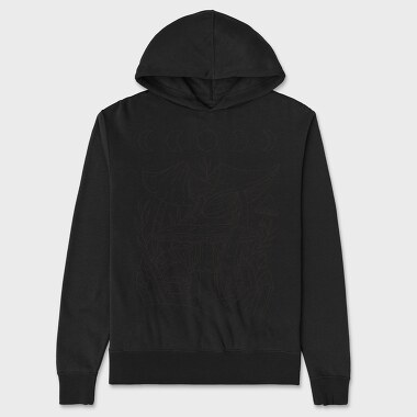 Mushroom Crystals Moon, Unisex Men's Hoodie