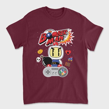 Bomberman, Унисекс Мъжка Тениска