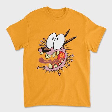 Cartoon Retro Courage the Cowardly Dog 2, Unisex Men's T-Shirt