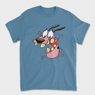 Cartoon Retro Courage the Cowardly Dog 3, Unisex Men's T-Shirt