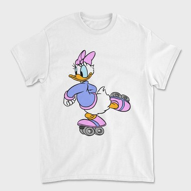 Cartoon Retro Daisy Duck 3, Unisex Men's T-Shirt