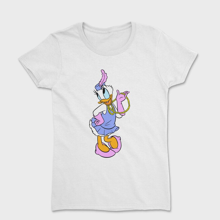 Cartoon Retro Daisy Duck 4, Дамска Тениска
