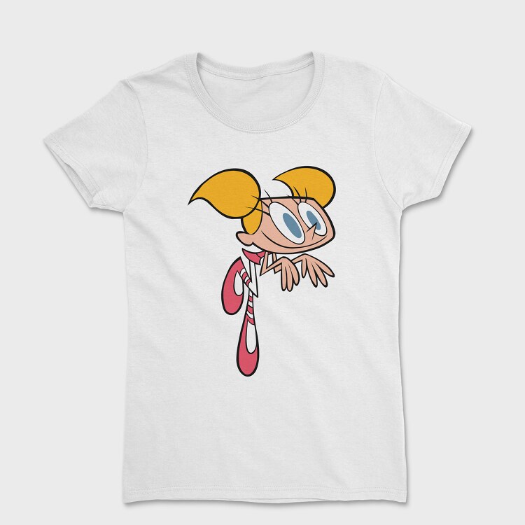 Cartoon Retro Dexter Laboratory 5, Дамска Тениска