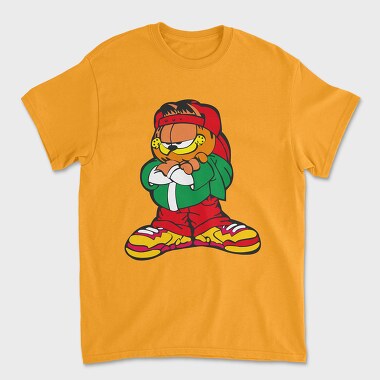 Cartoon Retro Garfield 2, Unisex Men's T-Shirt