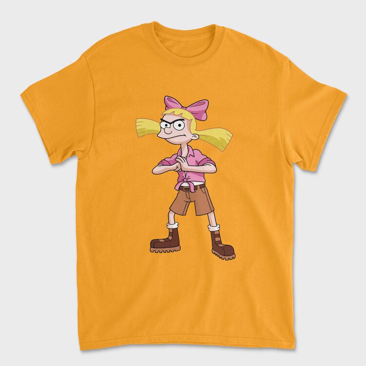 Cartoon Retro Hey Arnold 5, Unisex Men's T-Shirt