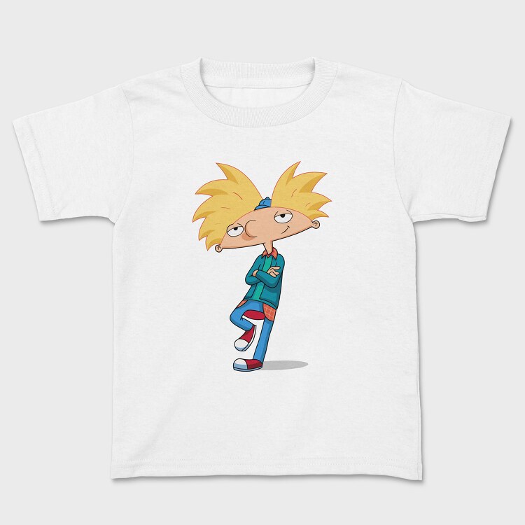 Cartoon Retro Hey Arnold 6, Kids' T-Shirt
