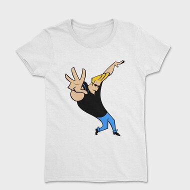 Cartoon Retro Johny Bravo 4, Дамска Тениска
