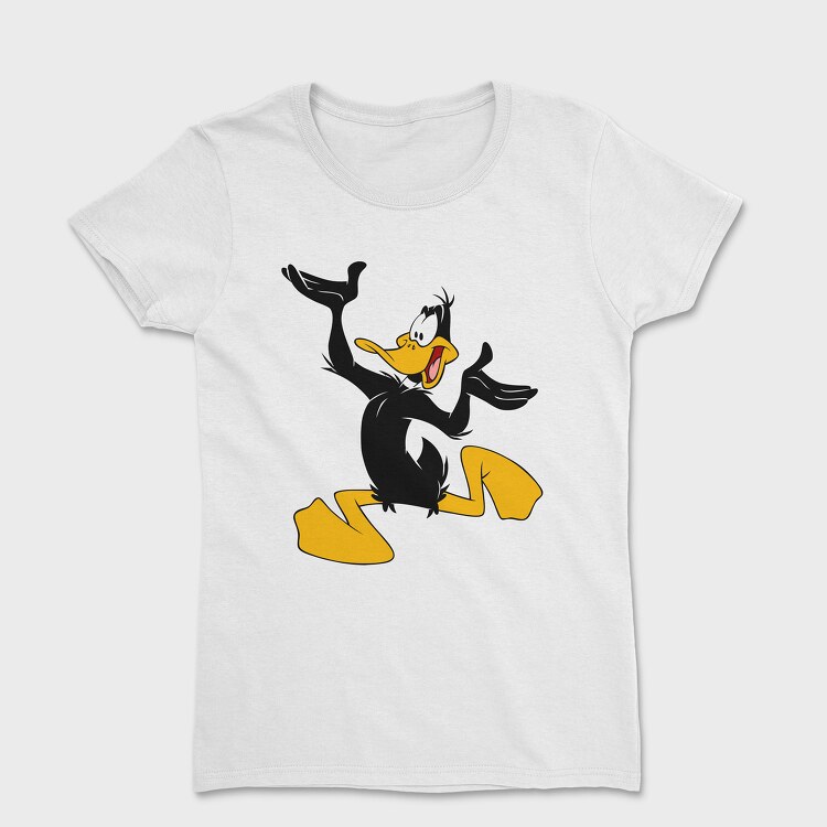 Cartoon Retro Pato Lucas 3, Дамска Тениска