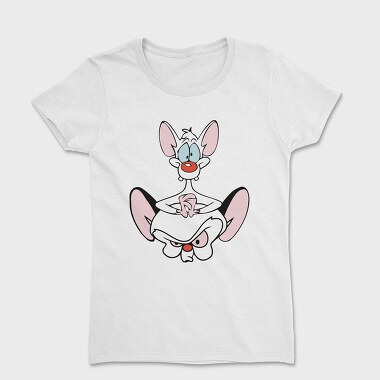 Cartoon Retro Pinky and Cerebro 1, Women's T-Shirt