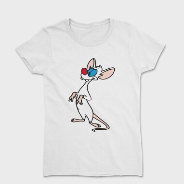 Cartoon Retro Pinky and Cerebro 5, Women's T-Shirt