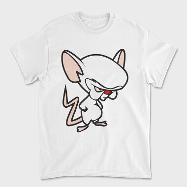 Cartoon Retro Pinky and Cerebro 6, Unisex Men's T-Shirt