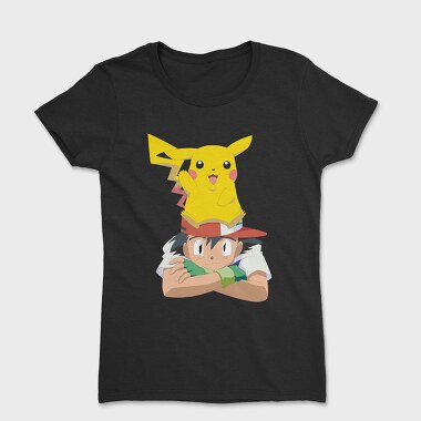 Cartoon Retro Pokemon 1, Дамска Тениска