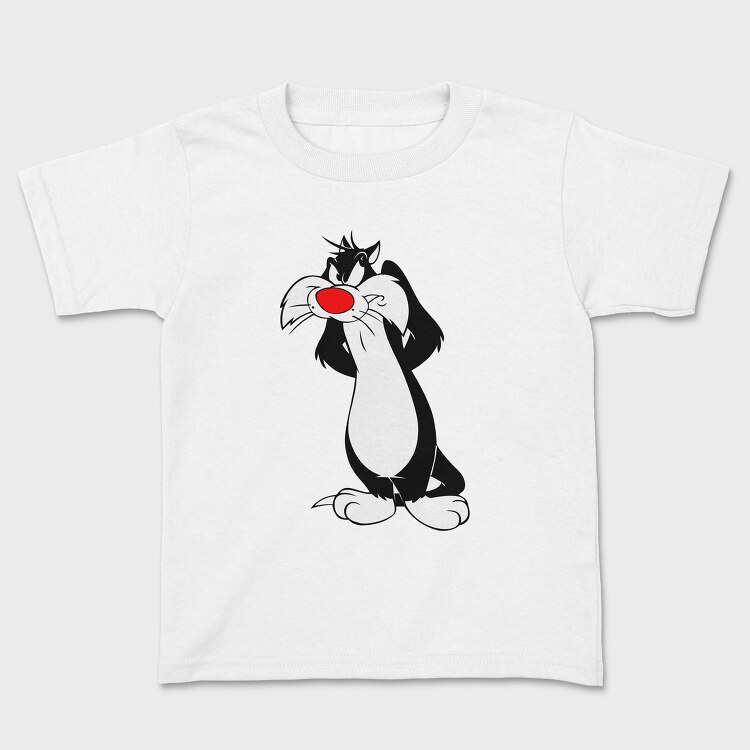 Cartoon Retro Silvestre 6, Детска Тениска