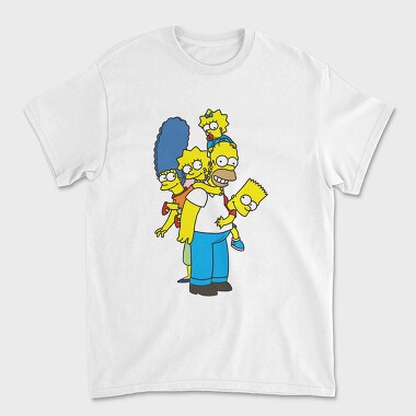 Unisex Men's T-Shirt, Cartoon Retro the Simpsons 1