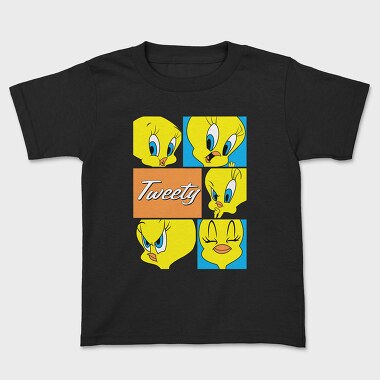 Cartoon Retro Tweety 1, Kids' T-Shirt