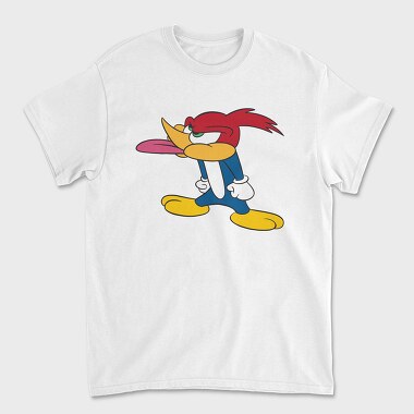 Cartoon Retro Woody Woodpecker 1, Unisex Men's T-Shirt