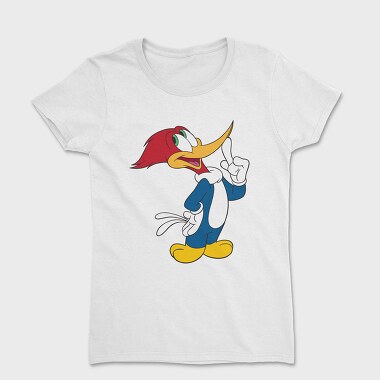 Cartoon Retro Woody Woodpecker 2, Дамска Тениска