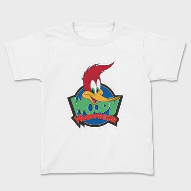 Cartoon Retro Woody Woodpecker 3, Детска Тениска