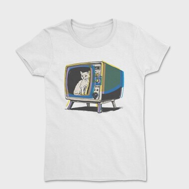 Cat Inside Tv, Women's T-Shirt