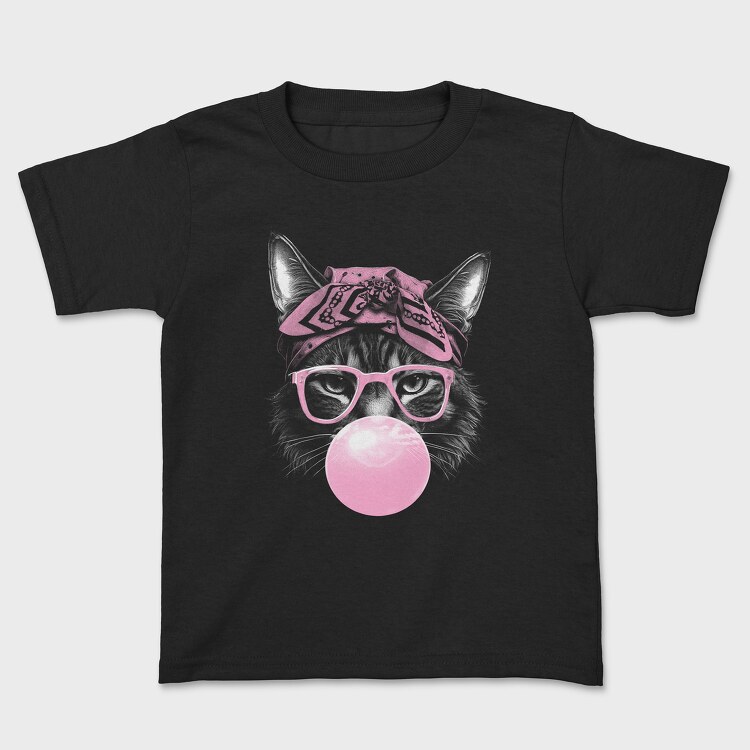 Cat Sunglassesd Bubblegum, Kids' T-Shirt