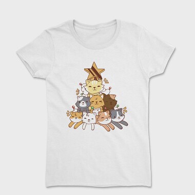 Cat Tree Christmas, Women's T-Shirt